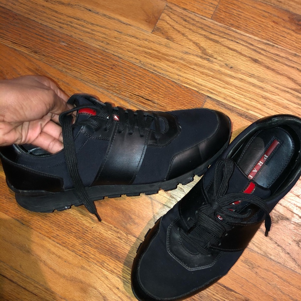 Black Prada Sneakers